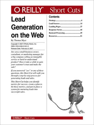 cover image of Lead Generation on the Web